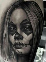 🚨 Catrina 🚨 Feito na temporada em Geneve - Suiça .. studio Crazy geneva ink tattoo. 