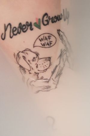 #PeterPan #nevergrowup #Dog #Hand #Waf 