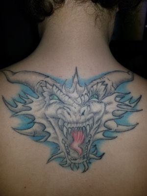 My dragon, needs touch ups but is 8 years old now so that's to be expected 