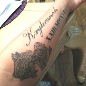 Need Help !!! What can I add ,.  It's my daughter's name and bday with roses.   It feels and looks plain, I also need a touch up.