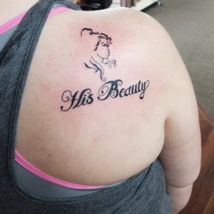 Beauty and the Beast couples tattoo 