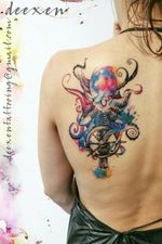 Tattoo by Deexen #watercolortattoos #watercolor #octopus #octopustattoo 