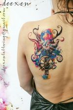 My tattoo by Deexen #octopustattoo #octopus #watercolortattoo #watercolor 