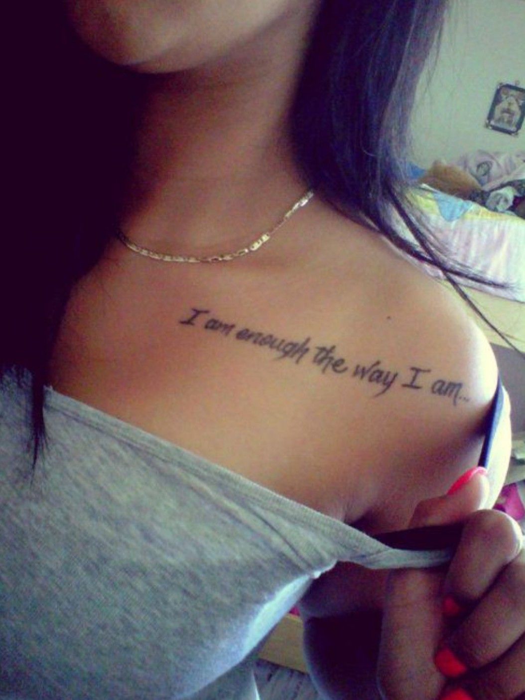 24 Meaningful I Am Enough Tattoo Design Ideas for You  Tattoo Twist