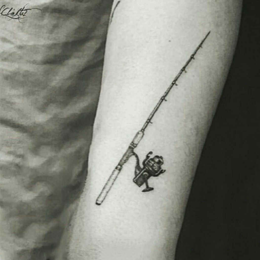 Tattoo uploaded by Alex Byrne  Memorial fishing rod design  Tattoodo