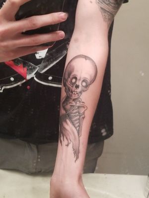 A creepy skeleton baby#creepy #skeleton #baby #skeletonbaby #