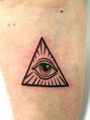 Illuminati eye tattoo
