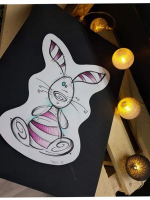 #rabbit #rabbittattoo #psycho #psychodelic #krolik #tattoo #art #custom #cute