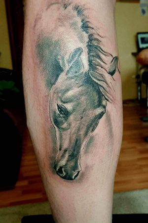 #mywork #tattoo #artist #tattooartist #art #Bishoprotary #eternalink #ilovetattoo #sonami #sonamiaoi #thankful #nice #horse #horsetattoo 