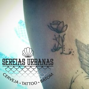 Tattoo realizada pela tatuadora da casa Bruna Rosa.