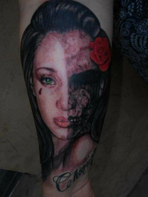 Another piece on the same arm. By Enkayia Parra. My living dead girl.