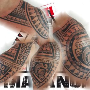 Shpulder work from mauri matanui tahitian ink  come follow me instagram or facebook