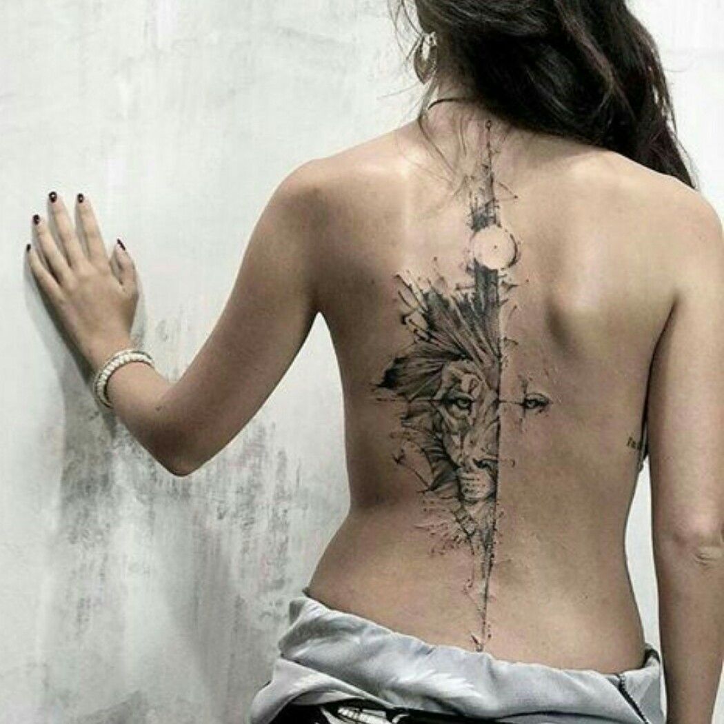 17 Spine Tattoo Designs That Will Chill You To The Bone  Cultura Colectiva   Charm tattoo Back tattoo women Tattoos