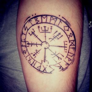 Tattoo uploaded by Jorge Sebastian • ∆ #vegvisir #vikingtattoo #Runes # ...