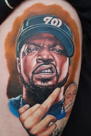 Ice Cube ...#realism #realistictattoo #tattoo #tattooart #portrait #realism #realistictattoo #icecube #color #colorrealismtattoo @21inkedd 