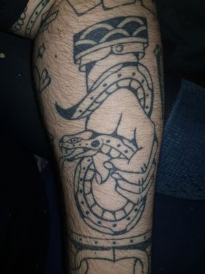 Snake old school tattoo