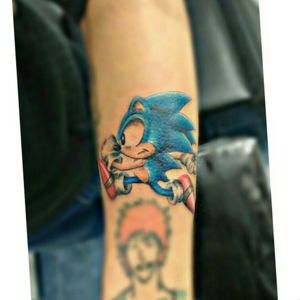 Tattoo realizado por #JuanNuñez en #AlamoTattoo. #Tattoo #Sonic #Sega #fullcolor #anime #videogame .