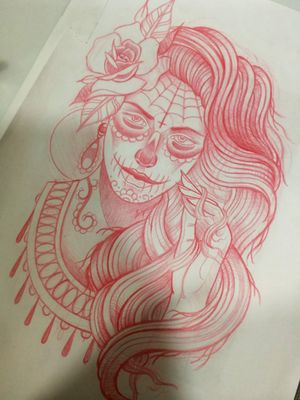 Sketch for a cover up. I dont usually work in neotraditional style but i like it. 