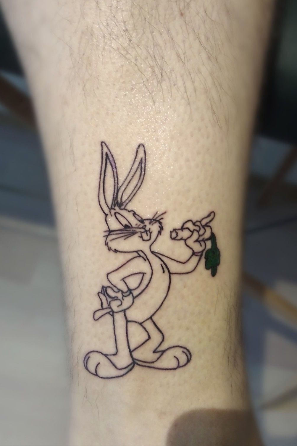 What?👯‍♀️🐰 Playboy/Louis Vuitton/Bugs Bunny bookings📩DM Thanks  @schmidtiii69 for the trust you gave me,original design, tattoo done in  one, By Sangue Amaro Tattoo