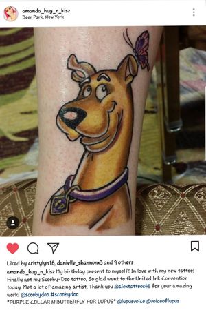 My scooby tat. On my left ankle 