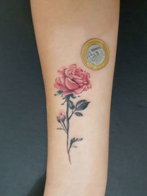 Rosa por Willian Bittencourt - @_undergroundtattoo#rose #delicate #rosa #delicada #delicadas #TattooGirl 