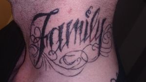 Family Neck Tattoo 