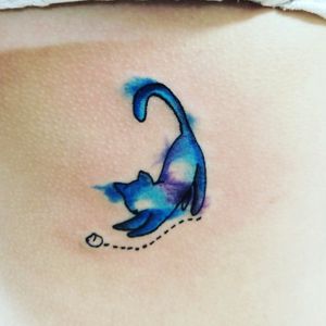 Tattoo: Watercolor KittenPlacement: RibsInk: Eternal InkTime: 1 hour
