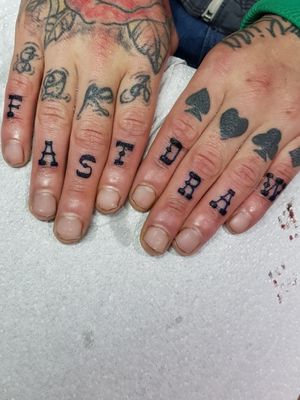 fast draw finger tattoo