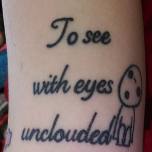 Second tattooWalk in tattoo June 18th 2017Artist: Myles LohmanPrincess Mononoke Tree Spirit