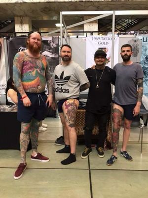 Our models for the Roma Tattoo Convention 2018. 