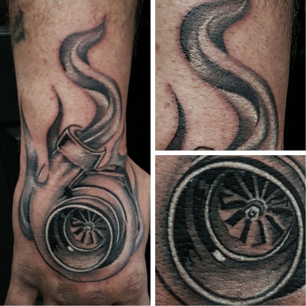 Fun turbo tattoo  Tattoos by Johnny B  Facebook