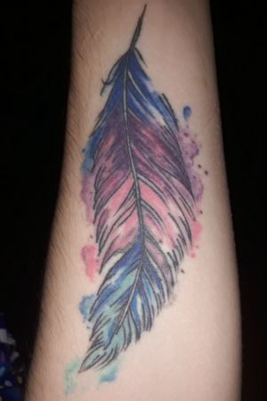 #feathertattoo  #feather  #watercolor  #watercolortattoo #watercolorfeather 