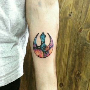 Star wars 4th may#starwars #maythe4thbewithyou #space #rebelalliance #RebelAllianceTattoo #starwarstattoo #starwarsfan #spacetattoo #color #colortattoo #colorful