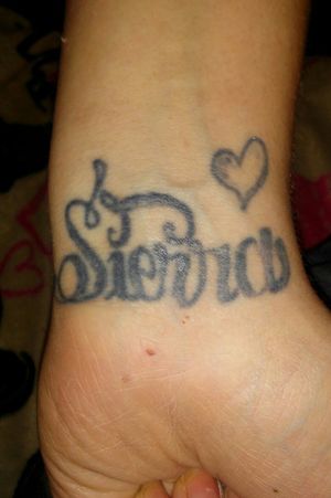 This is my daughter's name on my left wrist. 
