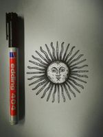 YO, ARGENTINO! 🇦🇷 Diseño Sol de Mayo. #Dotwork #Inkvan #linework #Puntillismo #Tattoo #ARG