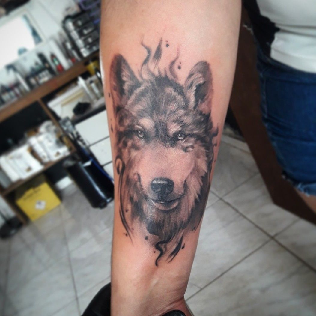 Download Tattoo Sleeve Gray Artist Heart Wolf Ink HQ PNG Image  FreePNGImg