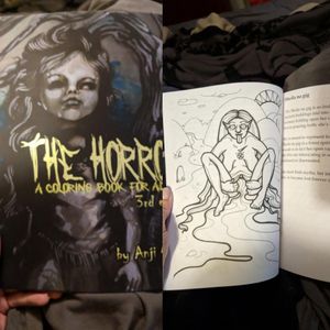 new uncensored edition of my horror coloring book is out. search for the horrors, by anji Marth, on Amazon. xox