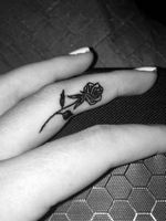 #rose #rosetatto #flower #flowertattoo #flowers #blackink #black #small 