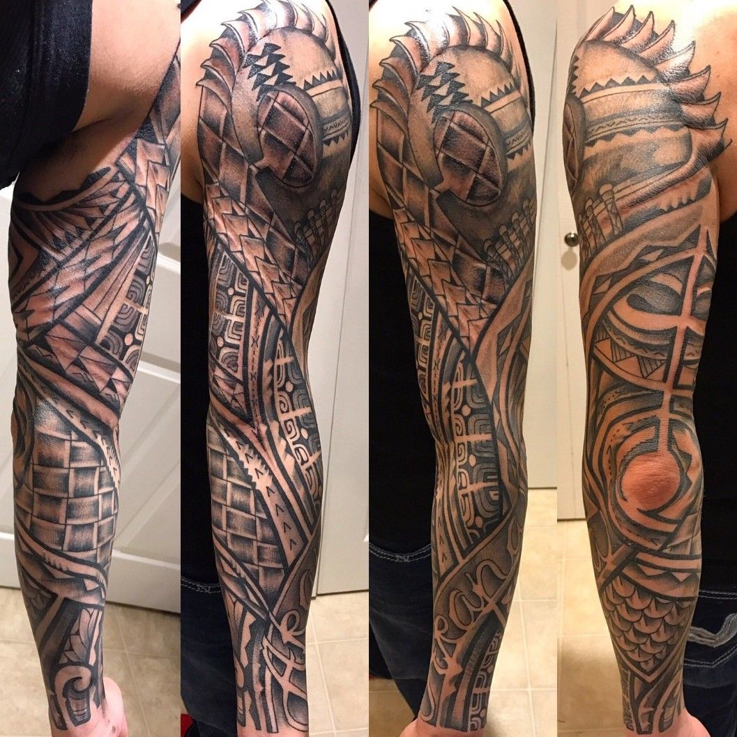 Tattoo uploaded by Lindelle • Freehand Polynesian Tribal Full