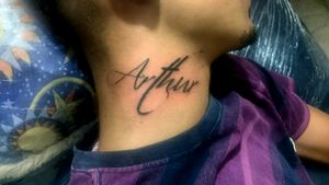 #Arthur#tattoo#love#arte#pescoço#