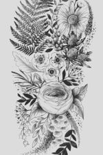Flower Sleeve #tattooart #flowertattoo 