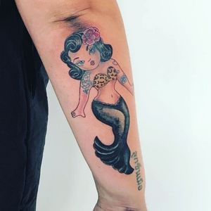 My lil rockabilly mermaid by (insta) tattoosbylucy