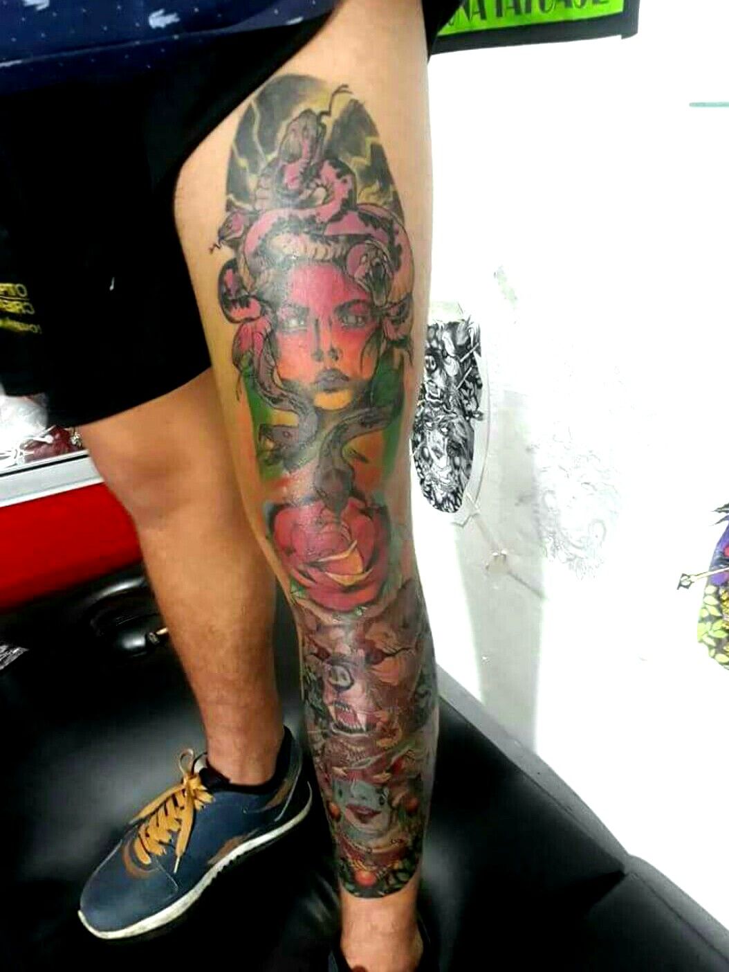 Leg Sleeve Tattoos Men