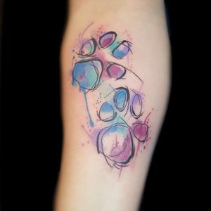 Watercolor Paws Tattoo ➕➕