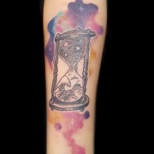 Galaxy Hour Glass Tattoo ➕➕