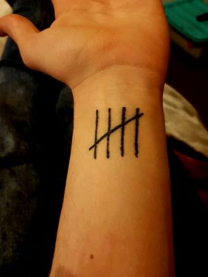 I got these tally marks when I was around 19 years old. I won't disclose what they represent. I'm not proud of what they represent but I did it, it's part of me, it would be wrong not to have a memory of those events even if those memories are bad ones.