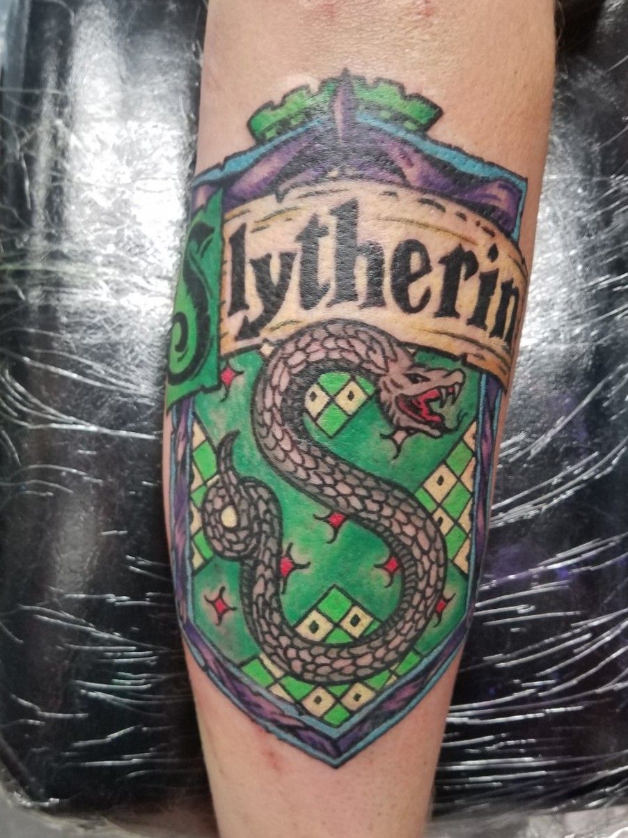 Slytherin Harry Potter Tattoo  Slytherin tattoo Harry potter tattoos  Creative tattoos
