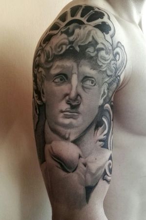 David - Miguel Ángel, black and grey work. #tattoo #tattoos #tatuaje #art #artist #arte #blackanfgrey #dinamicink 