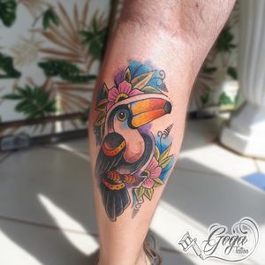 Vamo começa a semana com essa tattoo colorida! Da um confere nesse tucano estiloso e bem colorido do @jonathantuki Agradecer ao meu amigo pela oportunidade 👊🙏 Orçamento sem compromisso pelo whats 47 991359063 📱 Atendimento com hora marcada 📝- Jaraguá do Sul Aceitamos cartões de crédito e débito 💳 #gogatattoo #tattoo #tucan #tucano #tucanotattoo #color #blacktattoo #tattoodo #ink #inked #tattoo2me #tatuagem #tatuajes #tattoobrasil #artenapele #tattooartist #tattooart #dotwork #tatuagem #sc #brasil #work #arte #alemdapeletattooshop #triptattoos #amazontattoo #viperink #tattooja #inspirationtattoo