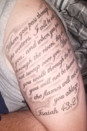 Isaiah 43:2My first ever tattoo and the itch is real!! #moretocome #blankcanvas 